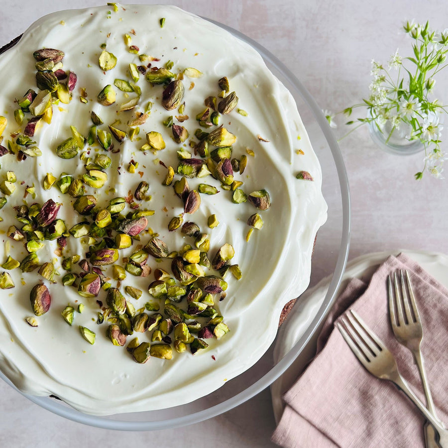 Lemon, Pistachio &amp; Olive Oil Cake