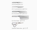 Elevate™ Fusion 5-piece Knife &amp; Scissor Set with Beechwood Block - 10577 - Image 10