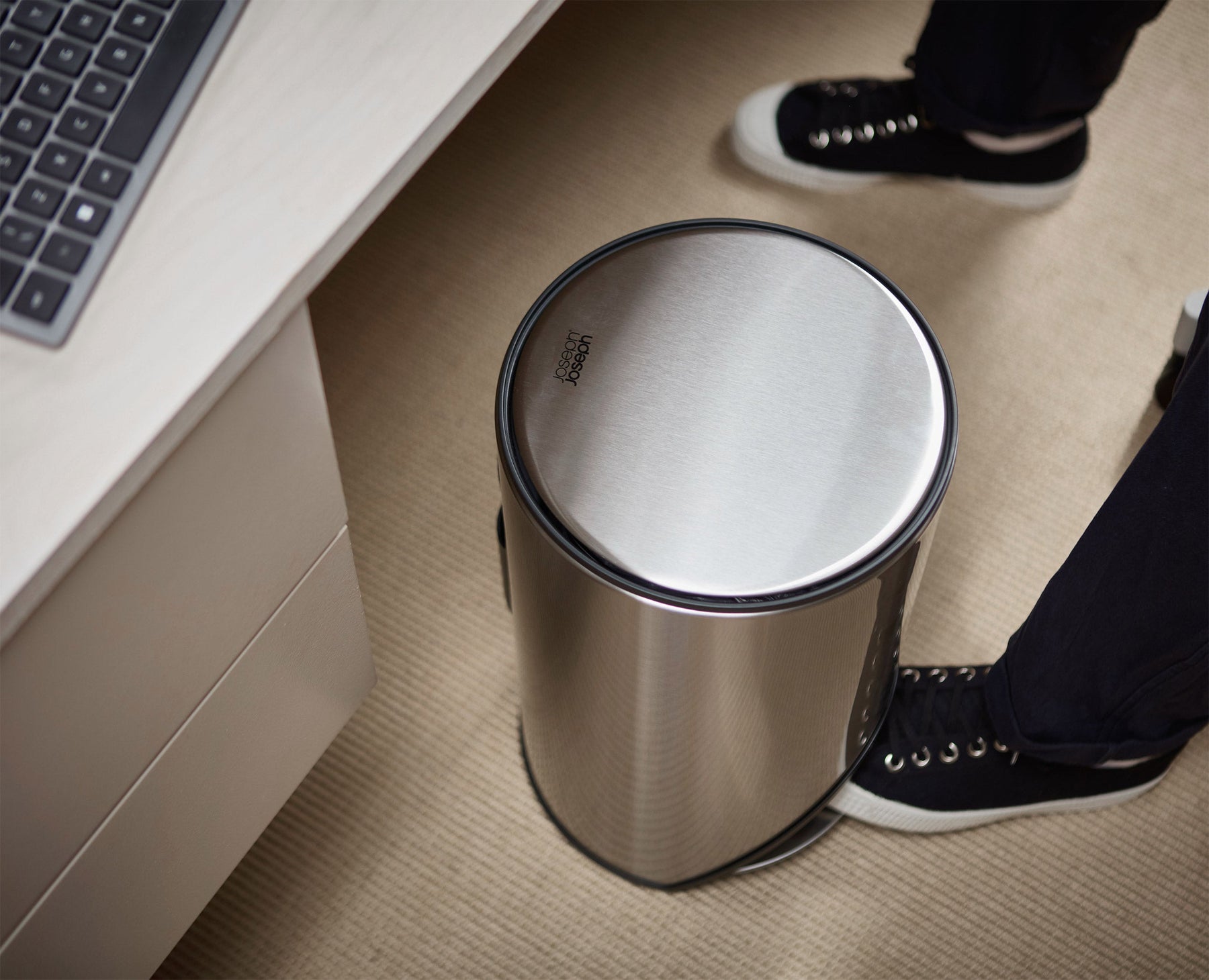 Arc™ 10L Easy-push Stainless-steel Pedal Bin Starter Set