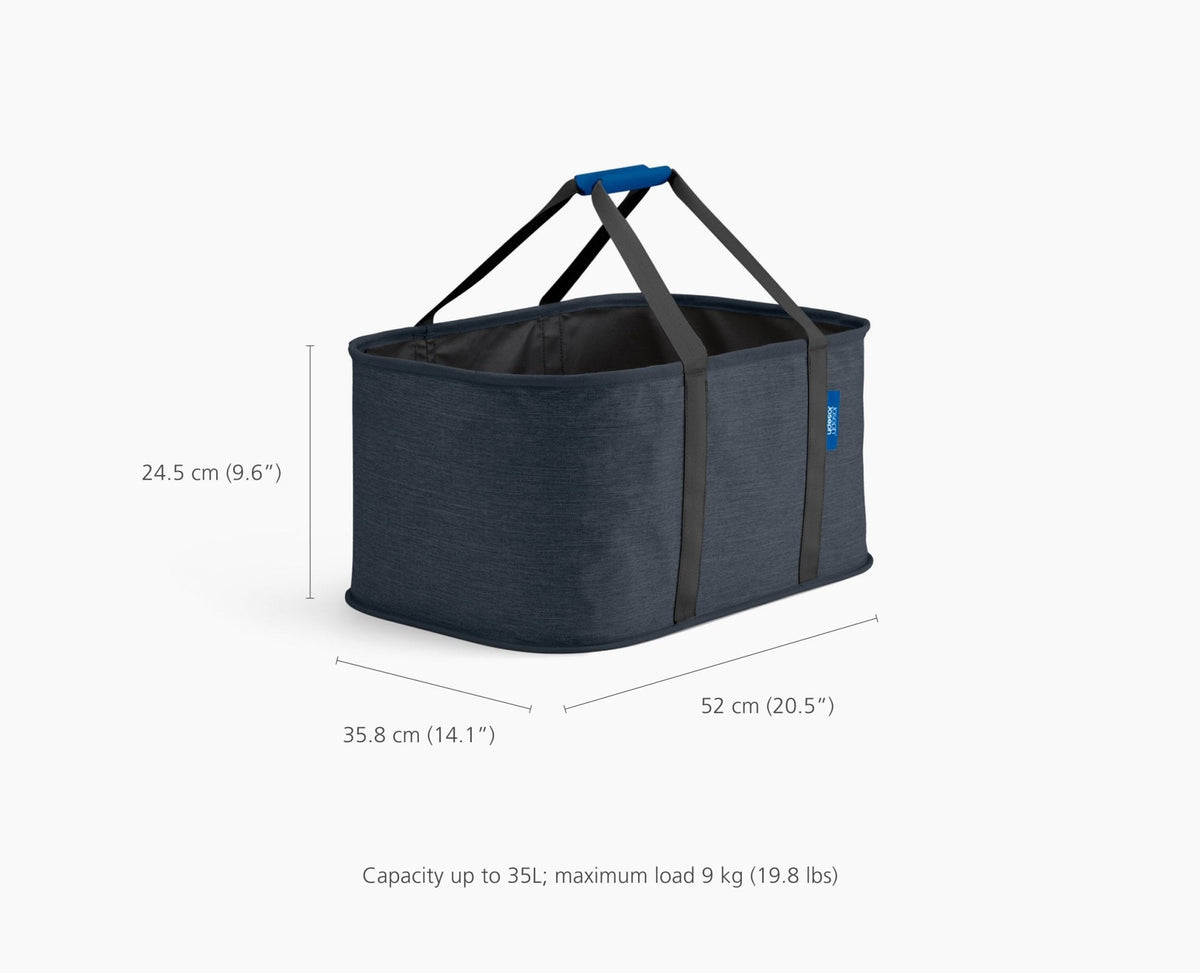 Hold-All™ Black Collapsible 35L Laundry Basket
