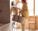 Hold-All™ Ecru Collapsible 35L Laundry Basket