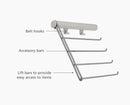 Orderly™ Belt, Tie &amp; Scarf Hanging Rail - 55005 - INFO