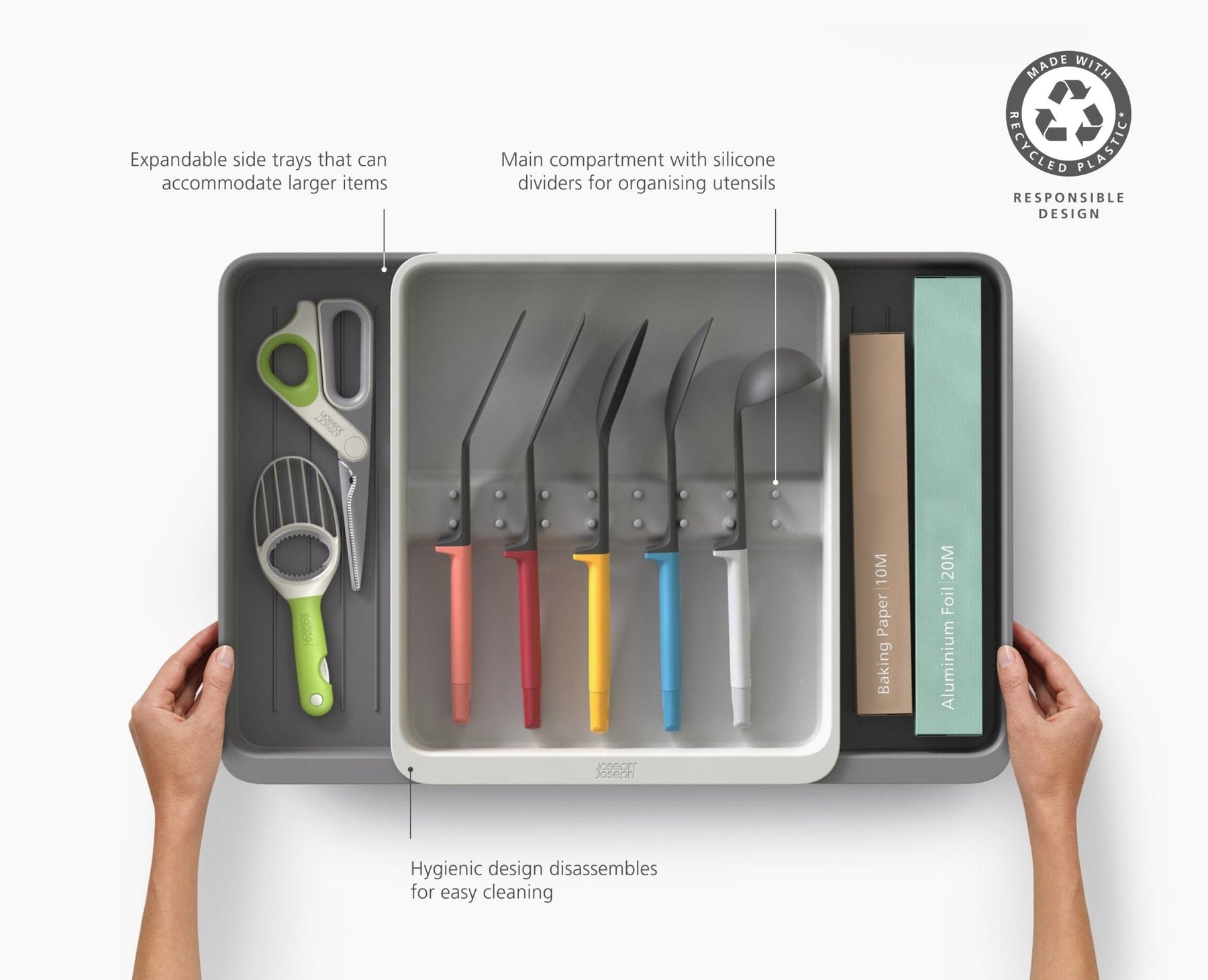 DrawerStore™ Expanding Utensil &amp; Gadget Organiser
