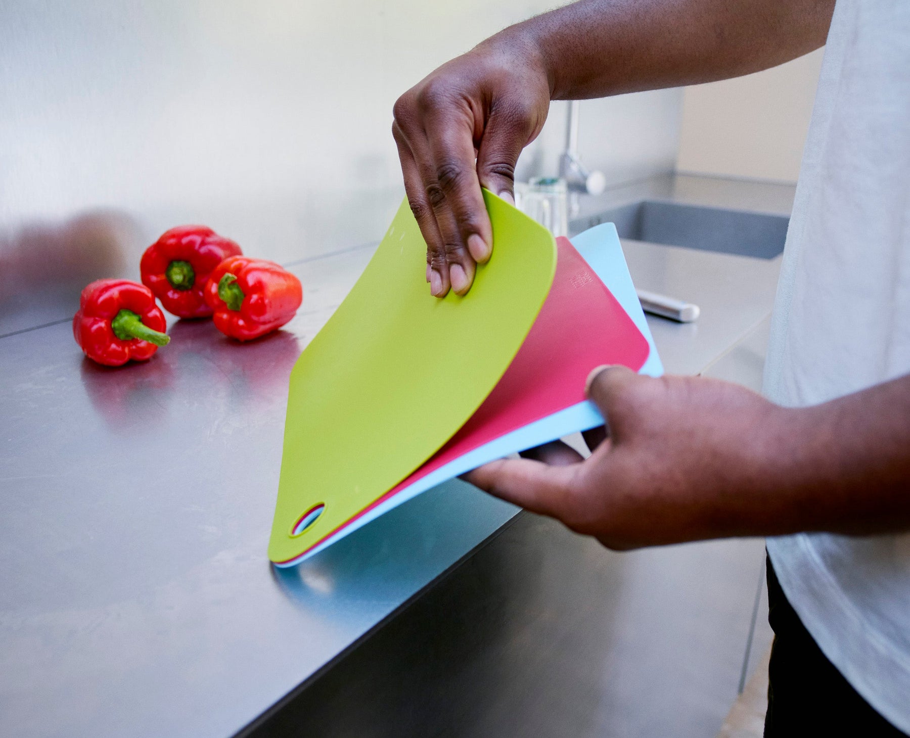 Pop™ 3-piece Multicolour Chopping Mat Set