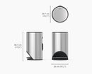 Arc™ 10L Easy-push Stainless-steel Pedal Bin - 30152 - Image 5