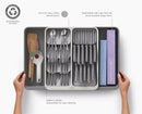DrawerStore™ Expanding Tiered Cutlery, Utensil, Gadget &amp; Knife Organiser
