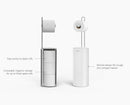 EasyStore™ Gloss White Concealed Toilet Roll Holder