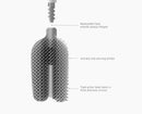Flex™ 360 Lite Pack of 2 Matt White Toilet Brushes