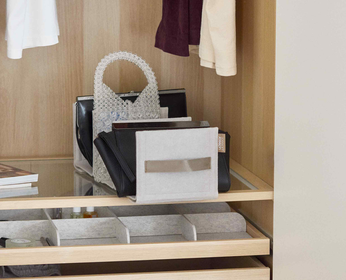 Orderly™ Ecru Wardrobe Handbag Storage Organiser