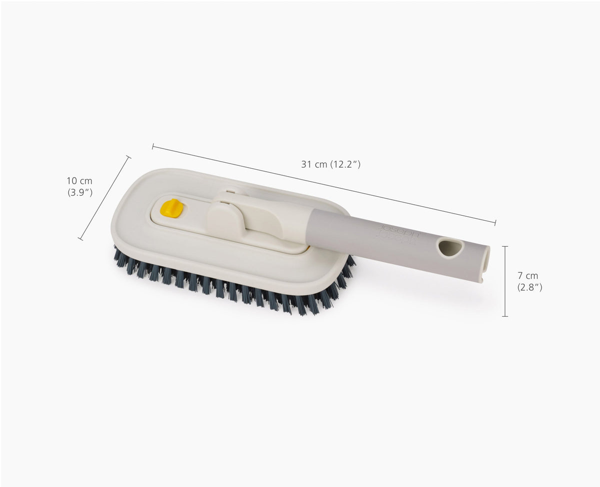 CleanTech™ 2-in-1 Tile Scrubber Tool with Extension Pole