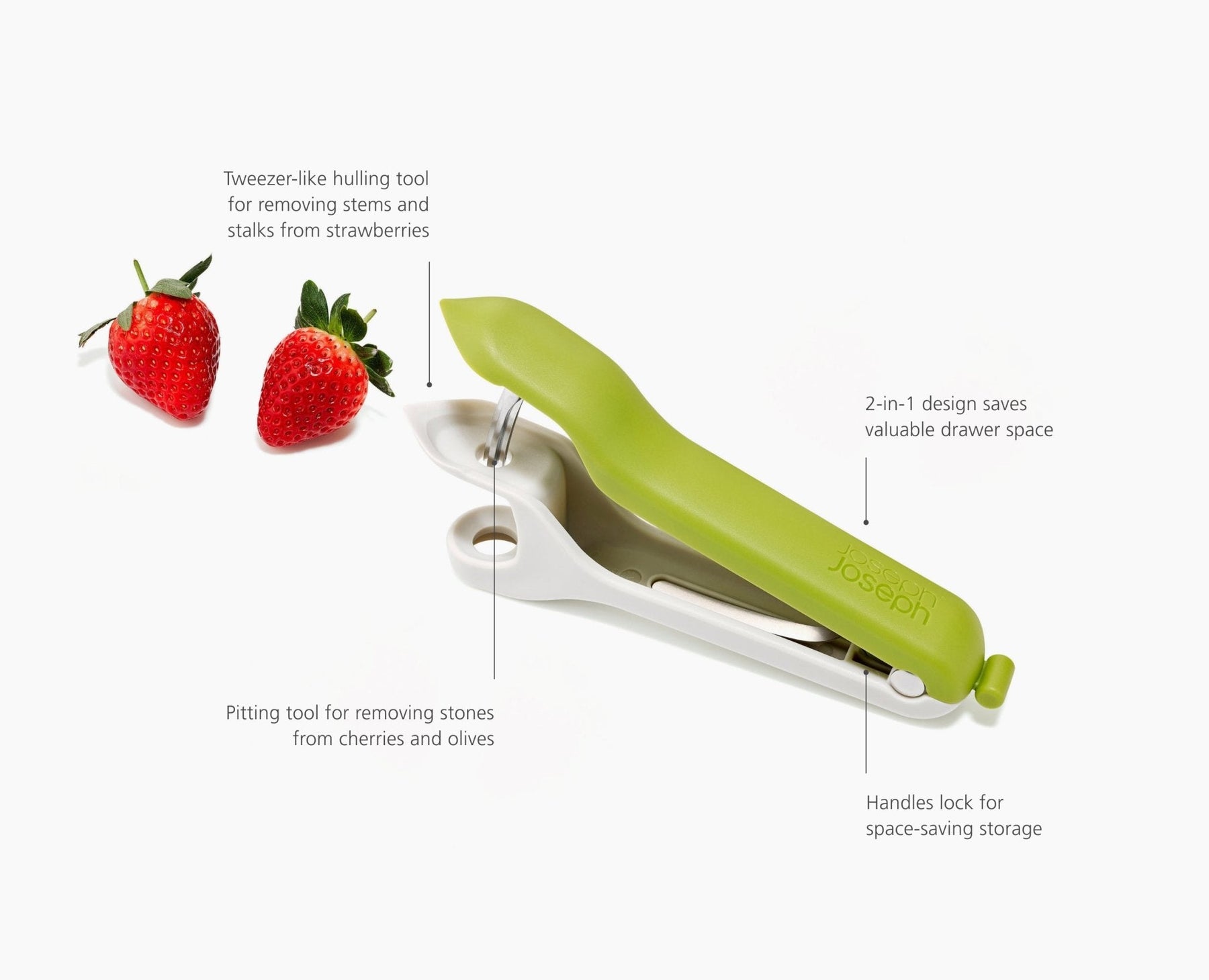 Tweezy™ 2-in-1 Pitter &amp; Huller Tool