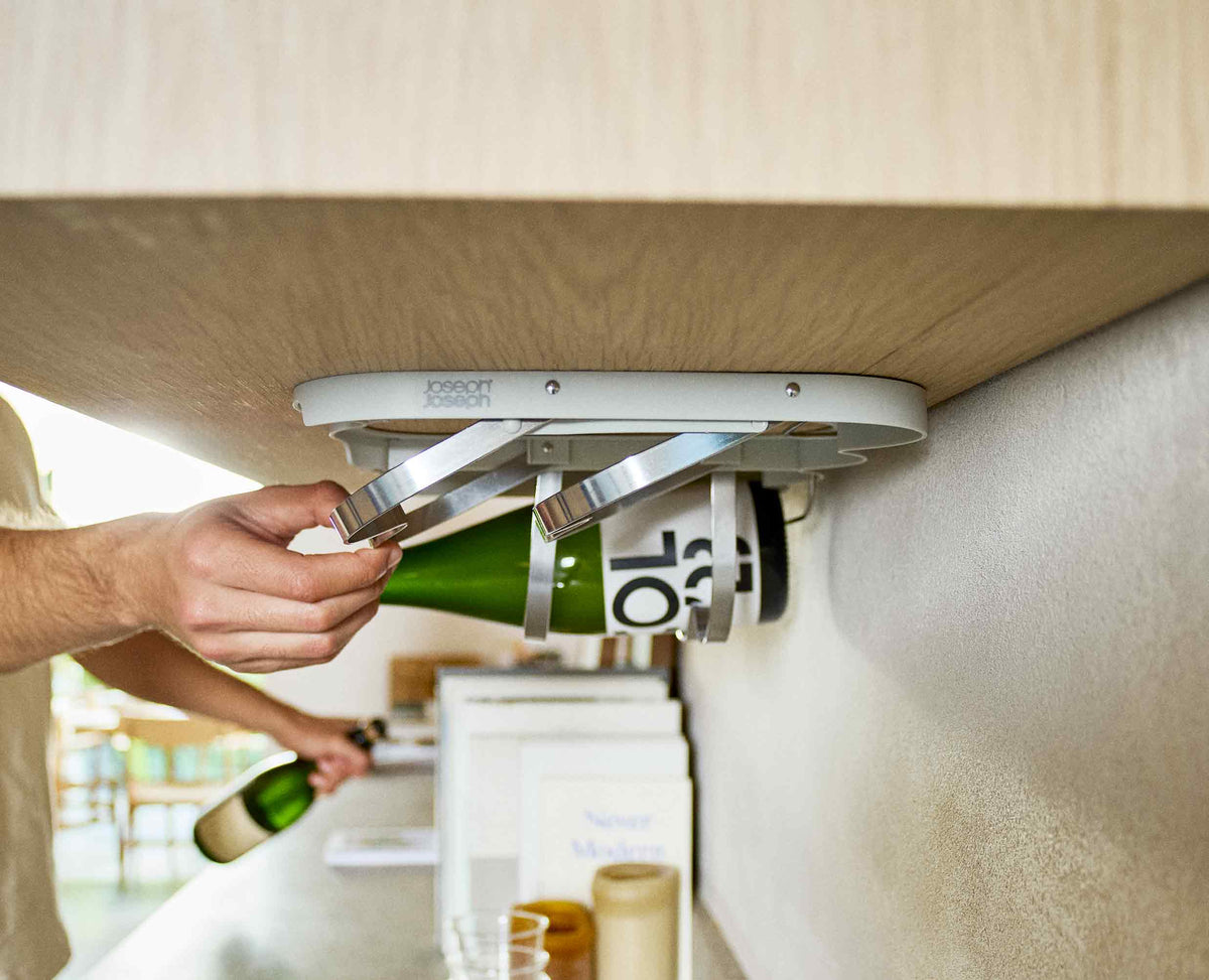 Cradle™ Under-Shelf Folding Wine Bottle Rack